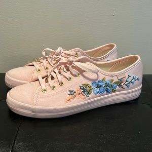 Keds x Rifle Paper Company Pink Sneakers, size 8